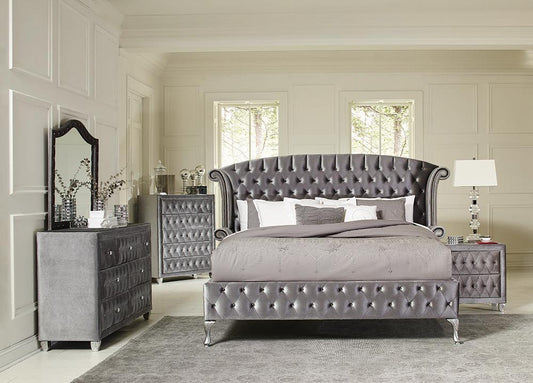 Deanna - CALIFORNIA KING BED 4 PC SET