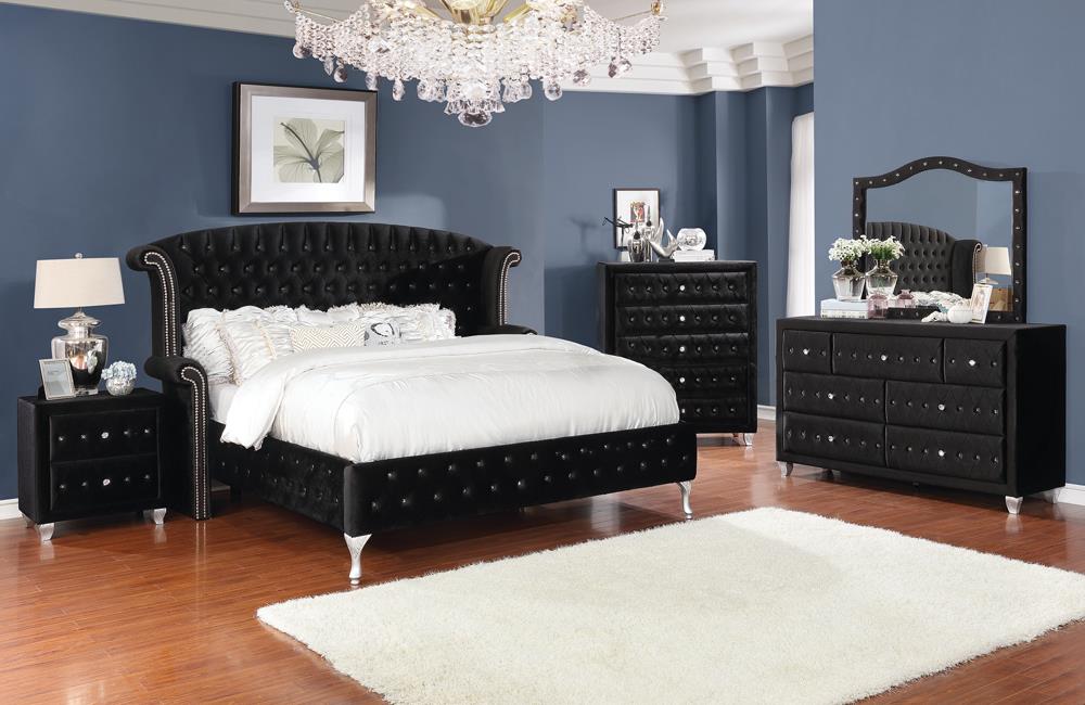 Deanna - CALIFORNIA KING BED 4 PC SET