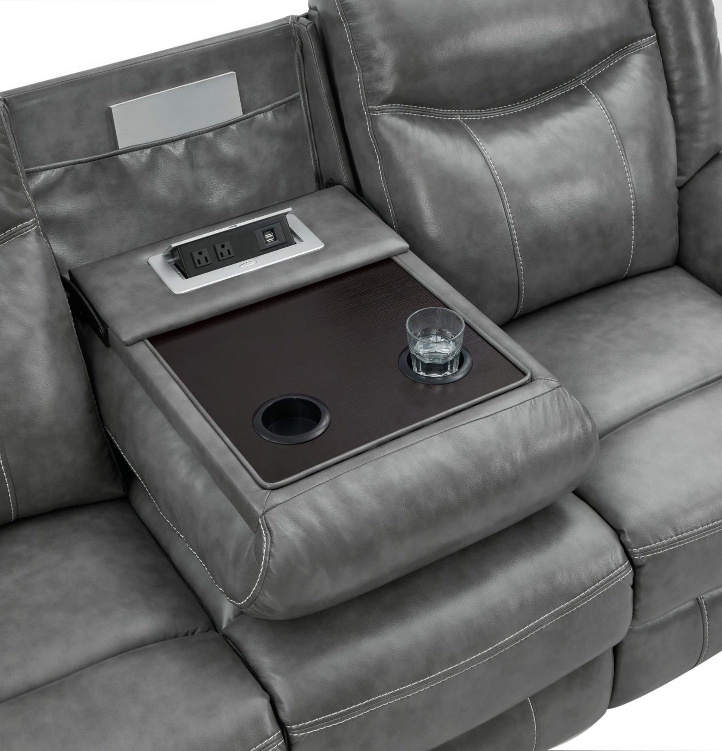 Conrad - MOTION SOFA W/ POP UP OUTLET