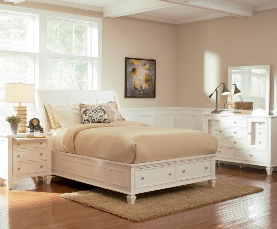 Sandy Beach - EASTERN KING STORAGE BED