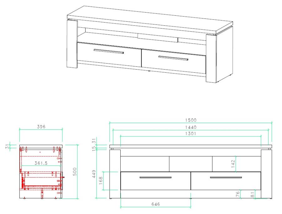 Elkton - 59" TV STAND