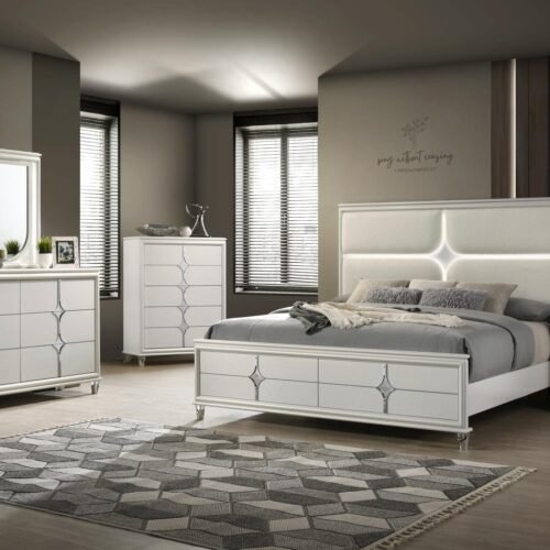 Dexter-QUEEN BED FRAME - DRESSER - MIRROR