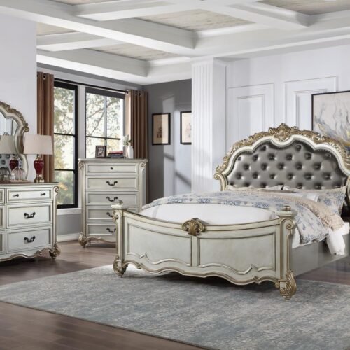 Ashton-QUEEN BED - DRESSER - MIRROR