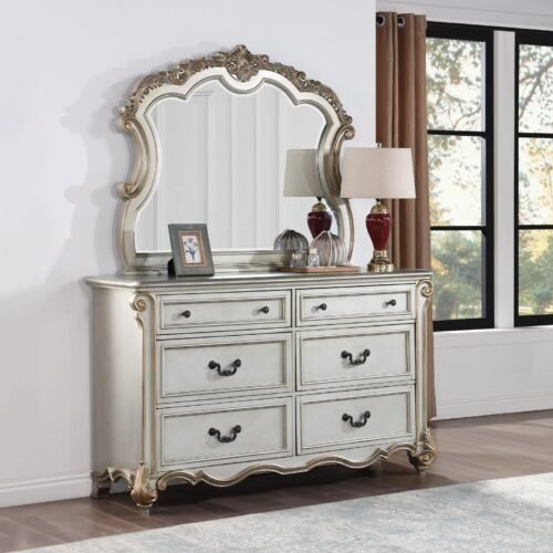 Ashton-ANTIQUE PLATINUM DRESSER