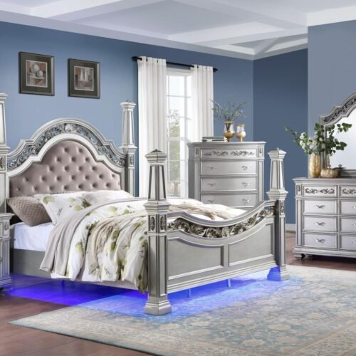 Bryn-KING BED FRAME - DRESSER - MIRROR - CHEST - NIGHTSTAND