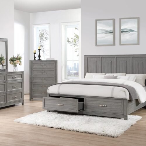 Stella-KING BED FRAME - DRESSER - MIRROR - CHEST - NIGHTSTAND