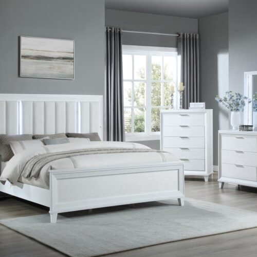 Theo-QUEEN BED-DRESSER-MIRROR