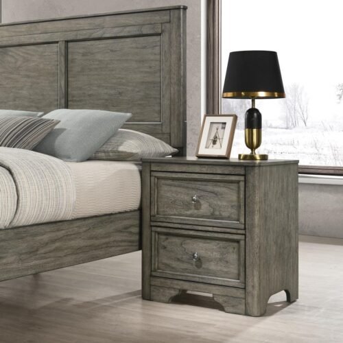 Ian-ANTIQUE GRAY Nightstand