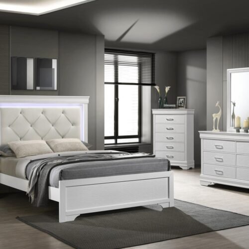 Finley-QUEEN BED FRAME - DRESSER - MIRROR - CHEST - NIGHTSTAND