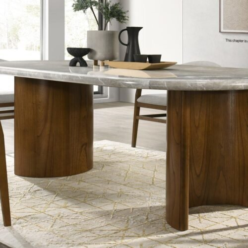 Clementine-DARK WALNUT DINING CHAIR (2/BOX)