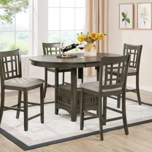Evander-Dining Table & 4 Side Chairs