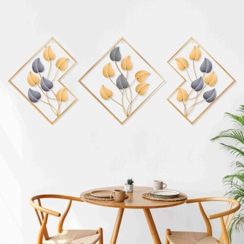 Metal Wall Art Decor Sculpture Set  Design XW2211-6