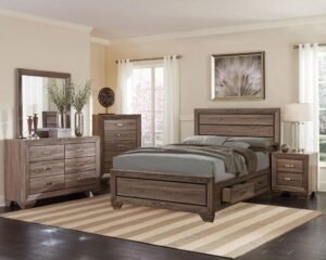 Kauffman 5-piece Queen Bedroom Set
  Washed Taupe