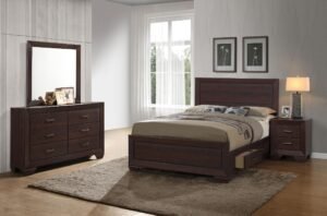 Kauffman 4-piece California King Bedroom
  Set Dark Cocoa