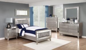 Leighton 5-piece Twin Bedroom Set
  Metallic Mercury