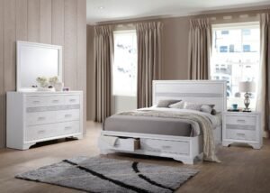 Miranda 4-piece California King Bedroom
  Set White
