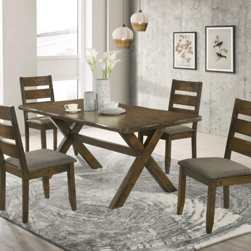 Alston 5-piece Rectangular Dining Table Set Knotty Nutmeg