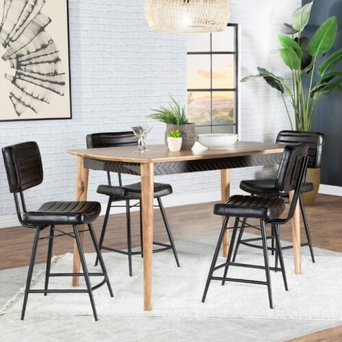 Partridge 5-piece Counter Dining Set Sheesham and Espresso