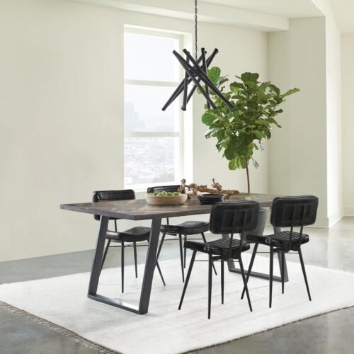 Misty 5-piece Rectangular Dining Set Sheesham and Espresso