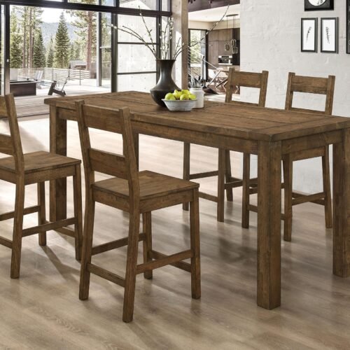 Coleman 5-piece Counter Height Dining Set Golden Brown