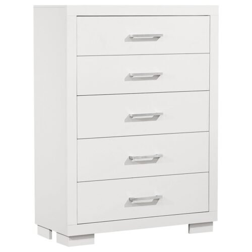 Jessica 5-drawer Bedroom Chest Snow White