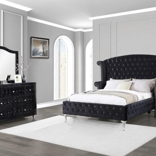 Deanna 4-piece
  Eastern King Bedroom Set Black