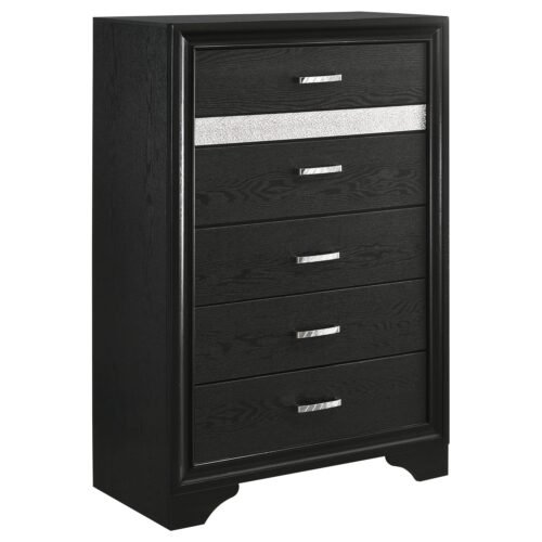 Miranda 6-drawer Bedroom Chest Black
