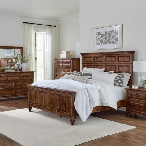 Avenue 5-piece Eastern King Bedroom Set Weathered Brown