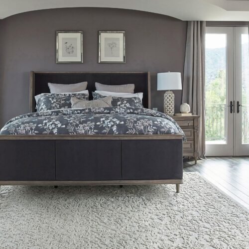 Alderwood 4-piece Eastern King Bedroom Set French Grey