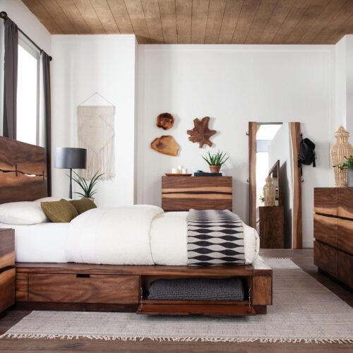 Winslow 5-piece Queen Bedroom Set Smokey Walnut