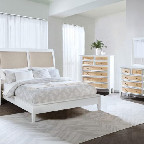 Bexhill 5-piece Eastern King Bedroom Set White