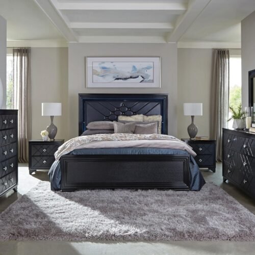 Penelope 4-piece Queen Bedroom Set Midnight Star