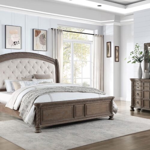 Emmett 4-piece Eastern King Bedroom Set Walnut