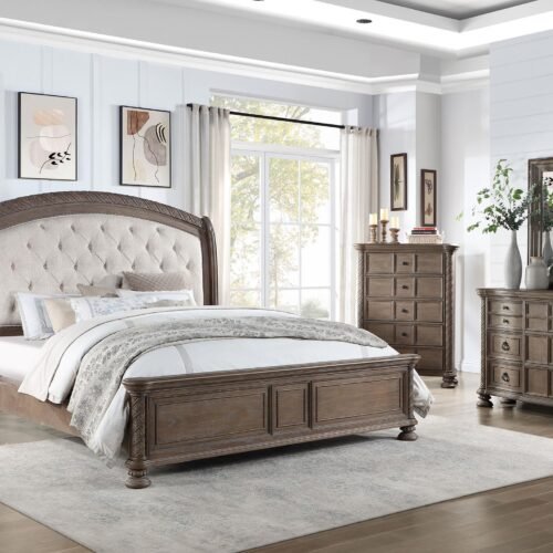 Emmett 5-piece Eastern King Bedroom Set Walnut