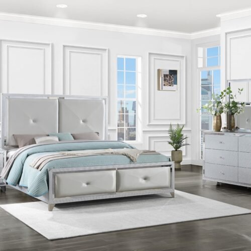 Larue 4-piece Queen Bedroom Set Silver