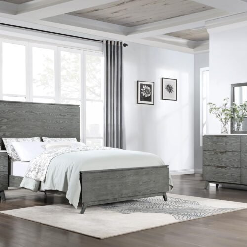 Nathan 4-piece Queen Bedroom Set Grey
