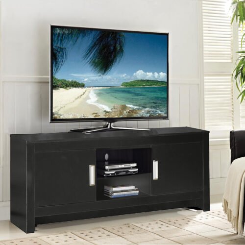 Black Wood TV Stand H245