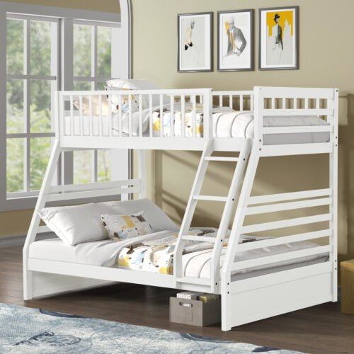 Twin / Full Wood Bunkbed S237