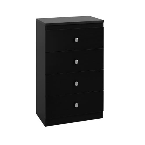 4 Drawer Chest Black S405