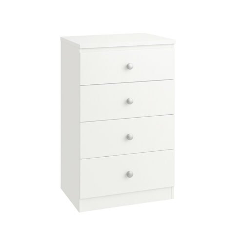 4 Drawer Chest White S406