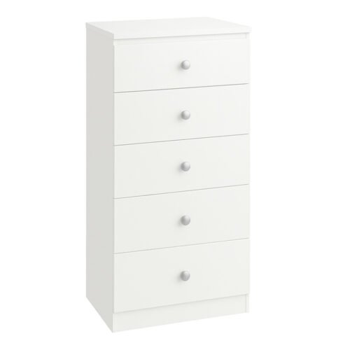 5 Drawer Chest White S506