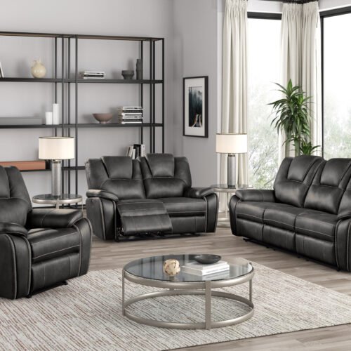 Power Reclining Loveseat w/ Led Lights & USB Type-C U125L