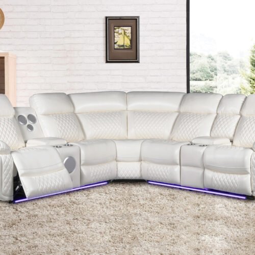 Led & Bluetooth Power Sectional w/ USB U34-3